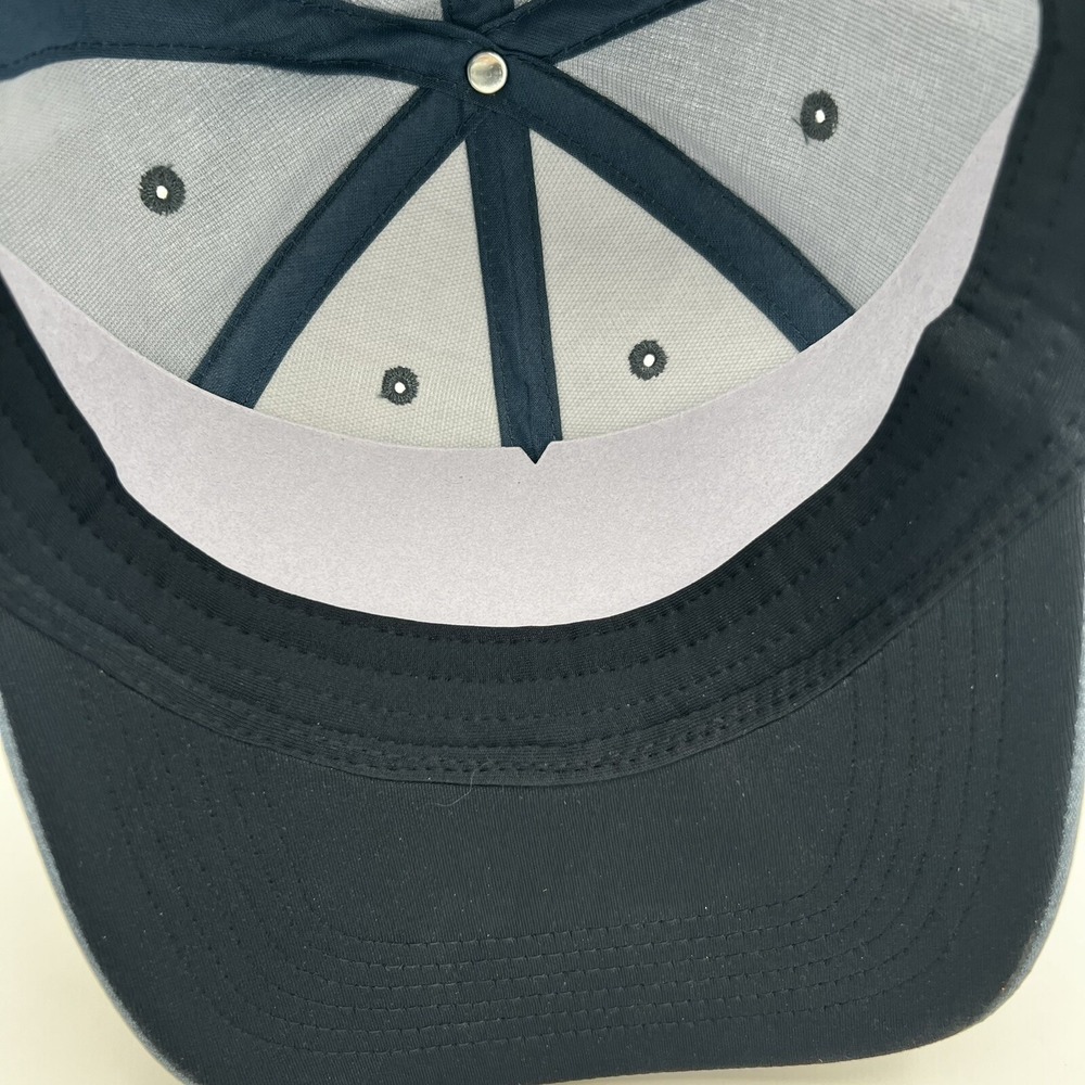 Flag & Anthem Snapback  Hat Blue One Size Adjustable Mesh Back 6 Panel - Picture 6 of 7